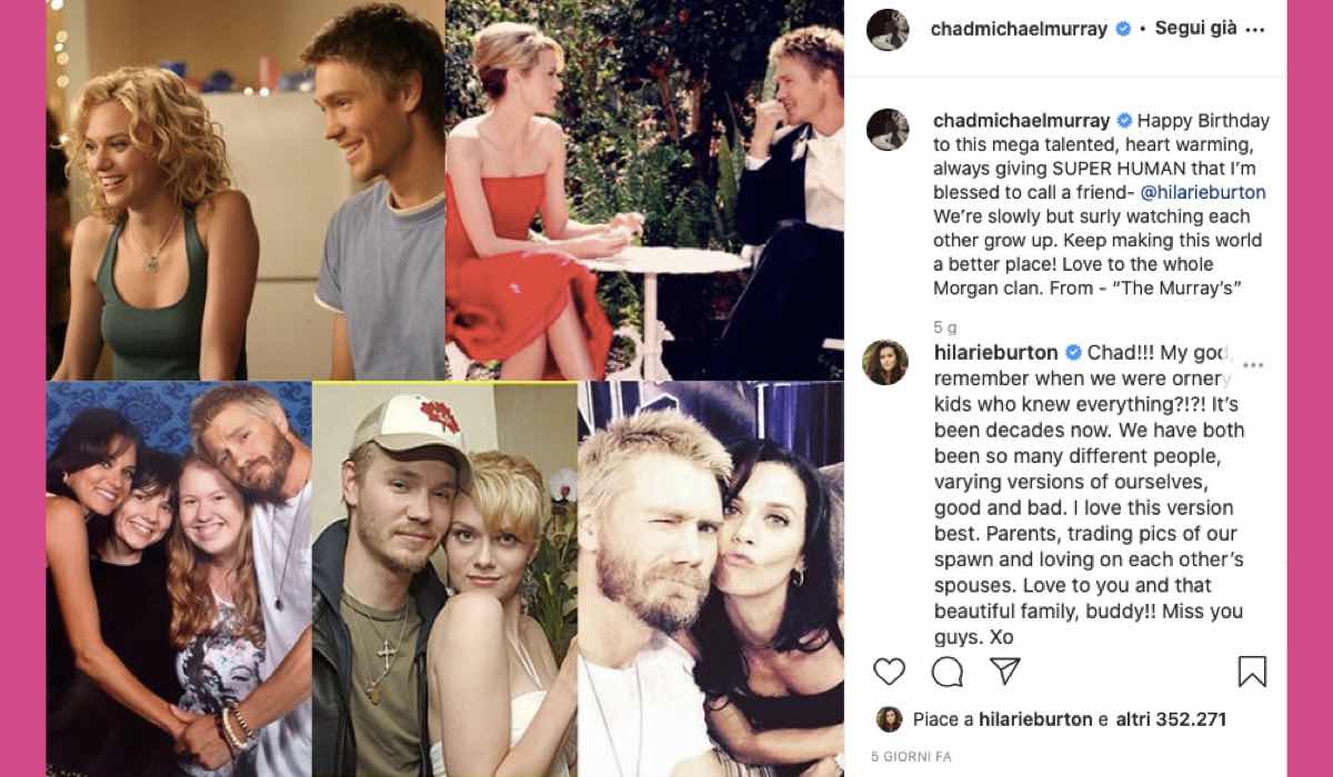 Chad Michael Murray I Dolci Auguri A Hilarie Burton