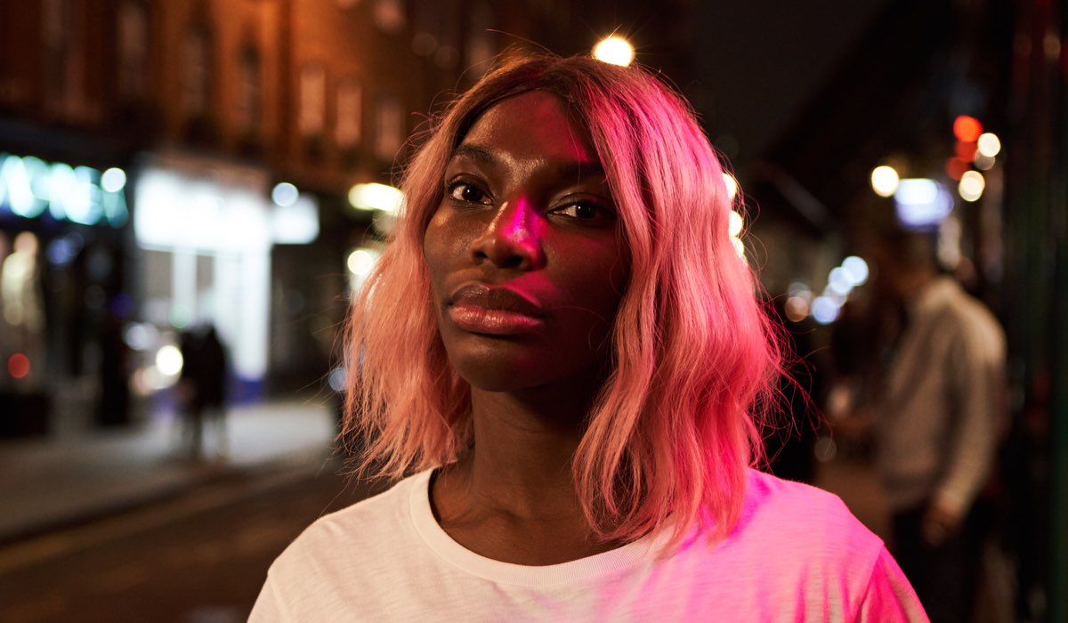 Michaela Coel in a still from the movie 